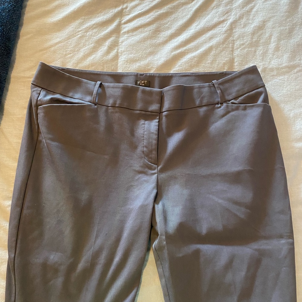 Gray work pants